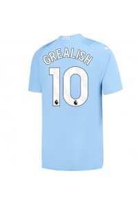 Manchester City Jack Grealish #10 Jalkapallovaatteet Kotipaita 2023-24 Lyhythihainen
